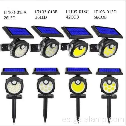 Lámpara solar de alta eficiencia al aire libre